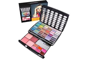 SHANY Glamour Girl Makeup Kit Eyeshadow Beauty Palette with Eye shadows, Blushes, Lipstick Lip-gloss, Make up Mirror, Cosmetics applicators, Premium Gift Packaging - Glamour