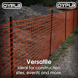 Oypla Heavy Duty Orange Safety Barrier Mesh Fencing 1m x 25m view 5