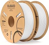 ELEGOO PLA Filament 1.75mm White 2KG 2 Spools 1kg Each 0.02mm Avg