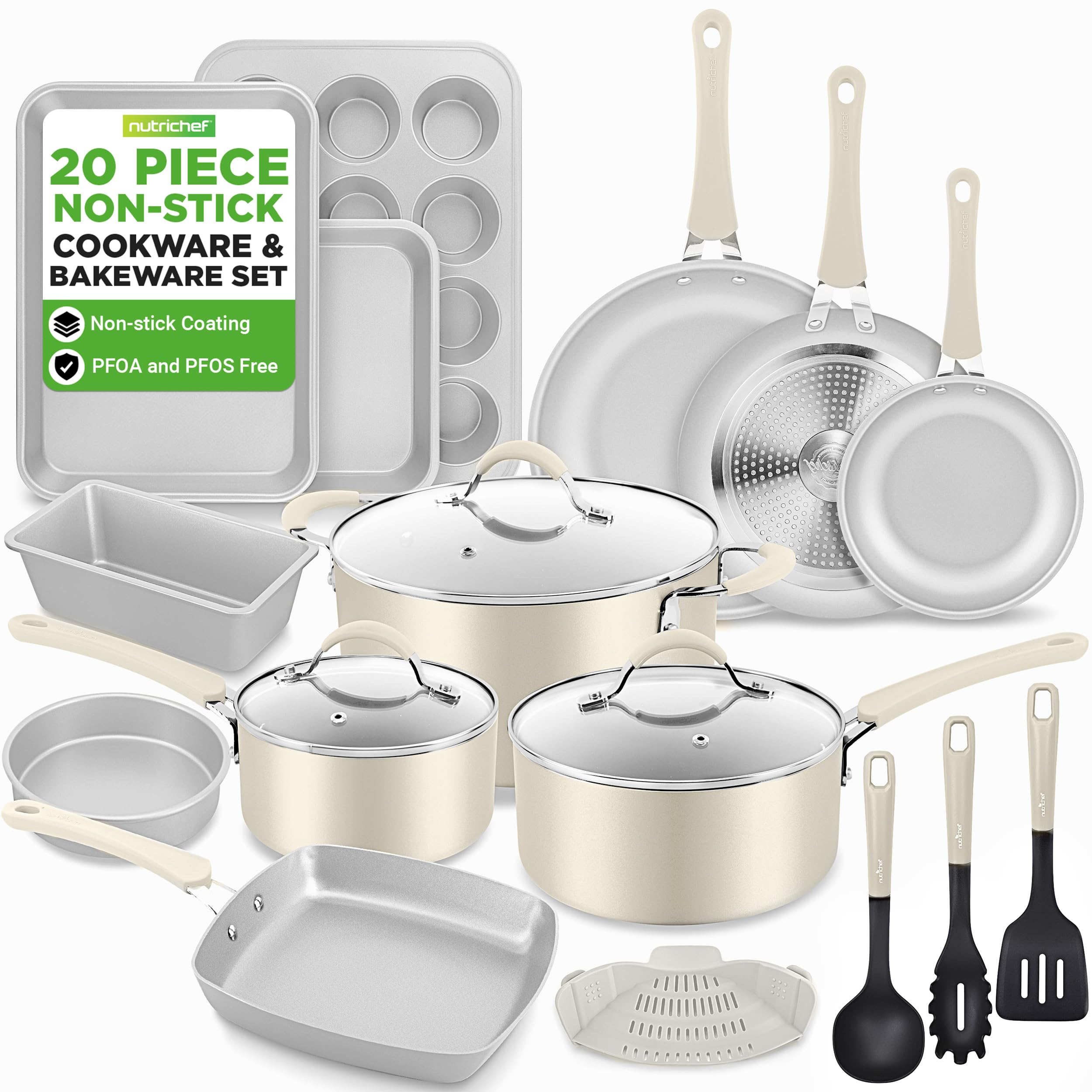 Nutrichef 20 Piece- Pots and P...