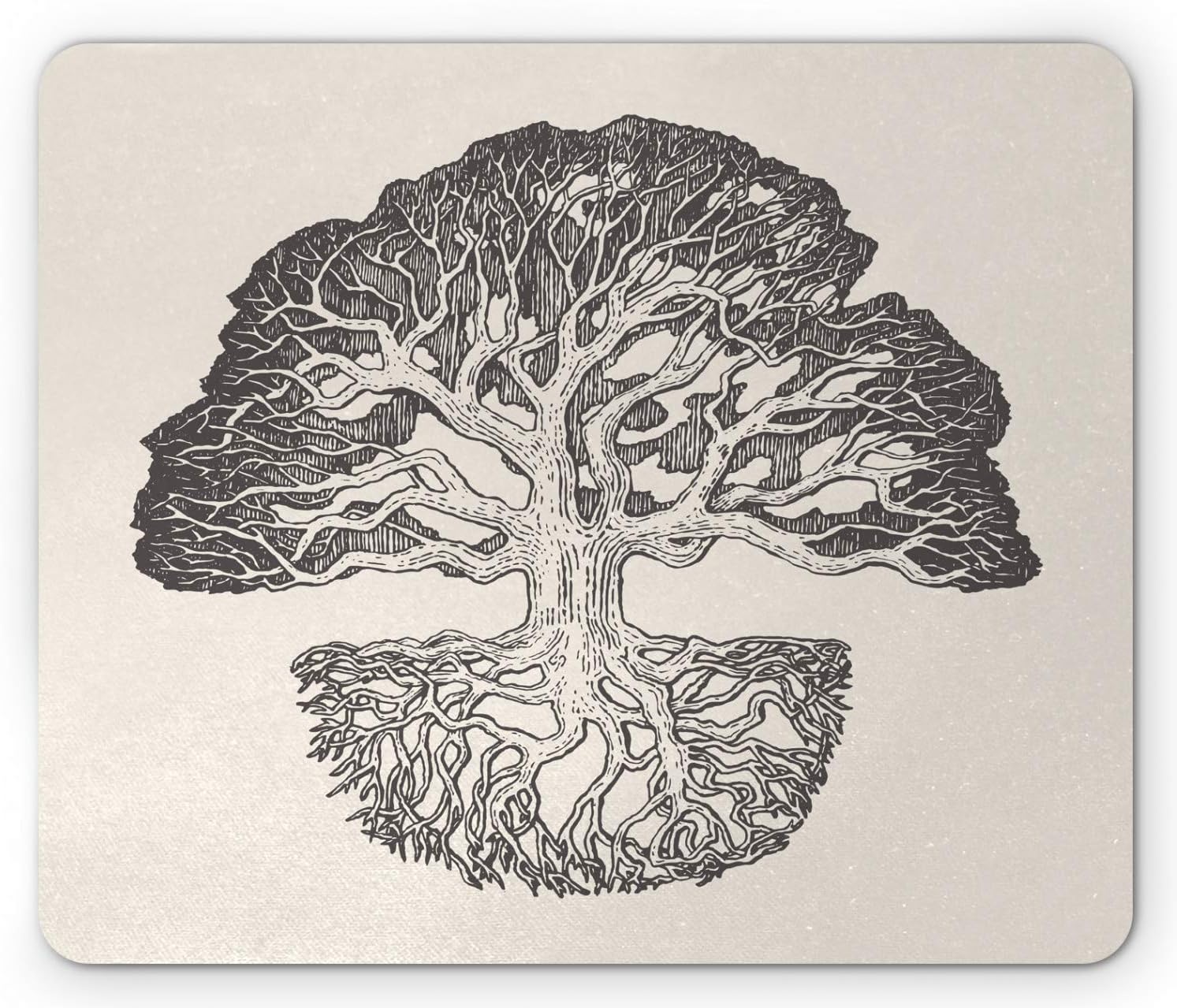 Amazon Com Symspad Vintage Mouse Pad Old Oak Tree With Detailed