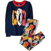 The Children's Place boys 100% Cotton Long Sleeve Top and Pants,2 Piece Pajama Set