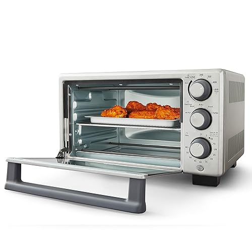 Oster Compact Countertop Oven With Air Fryer, Stainless Steel in