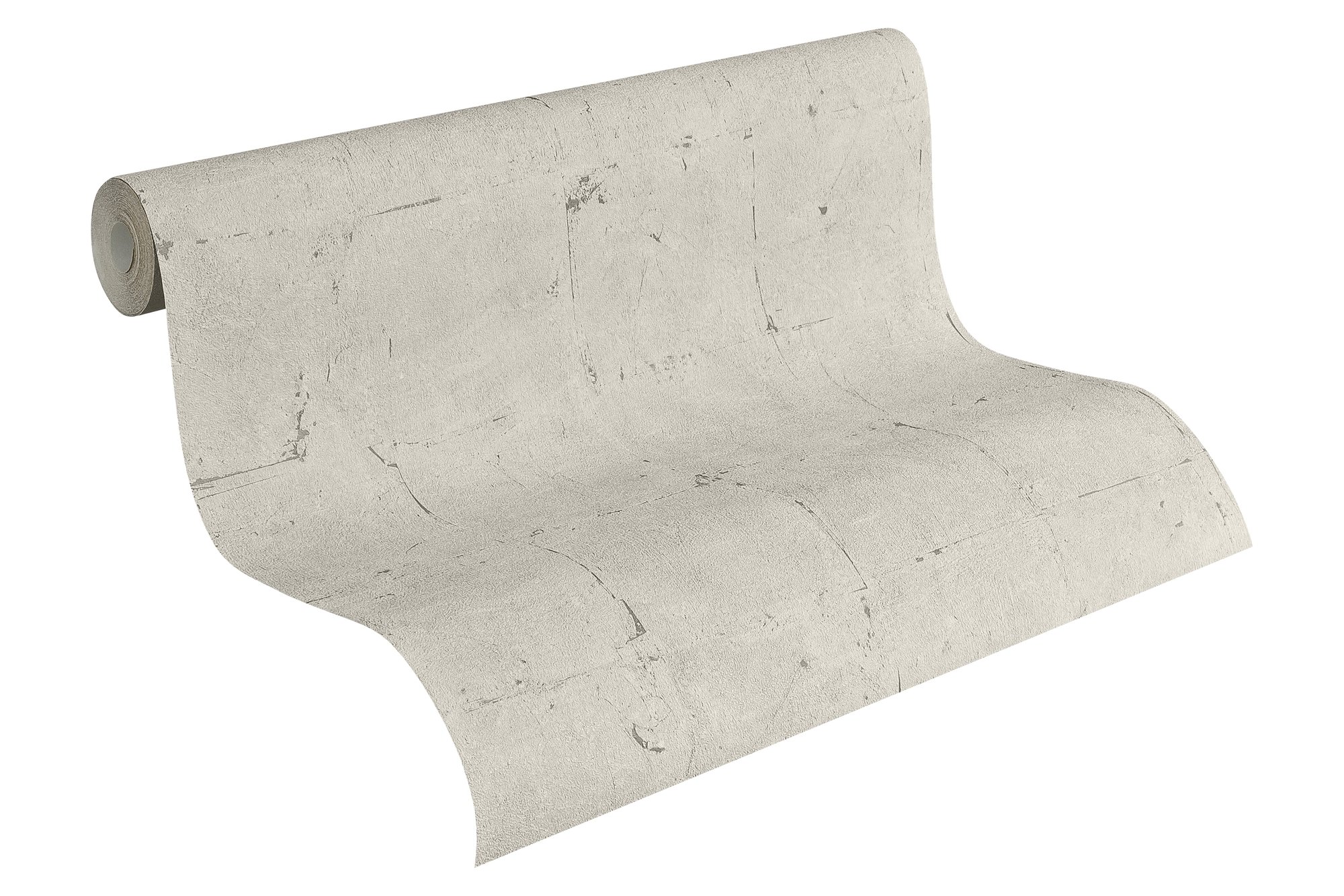 A.S. Création Plain Wallpaper Elements Non-Woven Wallpaper 10.05 m x 0.53 m Grey Beige Made in Germany 939921 93992-1