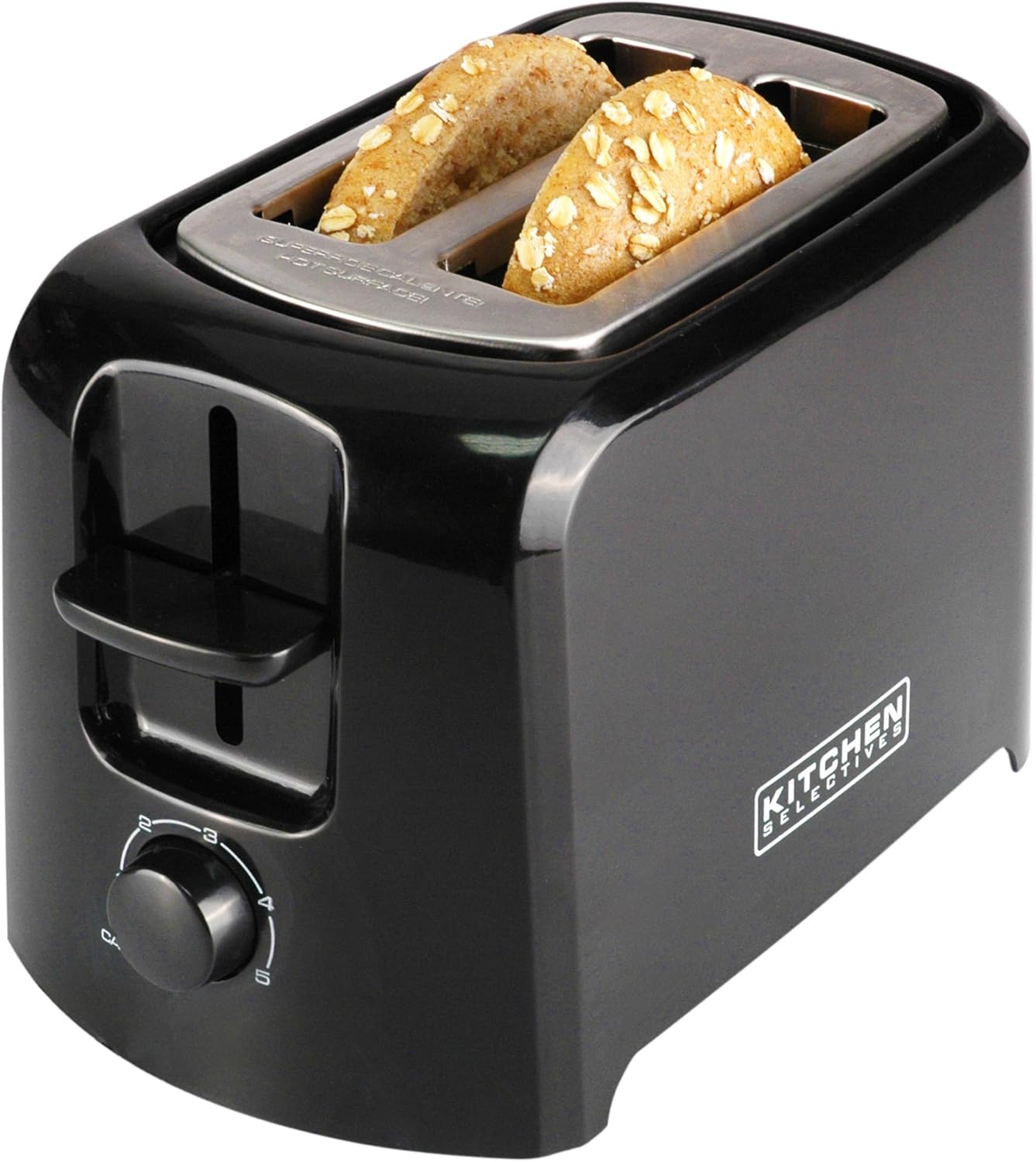 Kitchen Selectives 2 Slice Toaster Black Kitchen & Dining