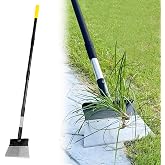 Garden Flat Shovel, Heavy Duty Multifunctional Cleaning Shovel with 60" Adjustable Long Handle, Metal Floor Scraper Tool for Weeding, Scraping, Ice &amp; Snow Removal, Driveway, Sidewalk, Garden, Outdoor