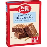 Betty Crocker Favorites Milk Chocolate Brownie Mix, 16.3 oz | Milk Chocolate Flavor, Goes From Bowl To Oven In Minutes, Great For Gatherings &amp; Entertaining