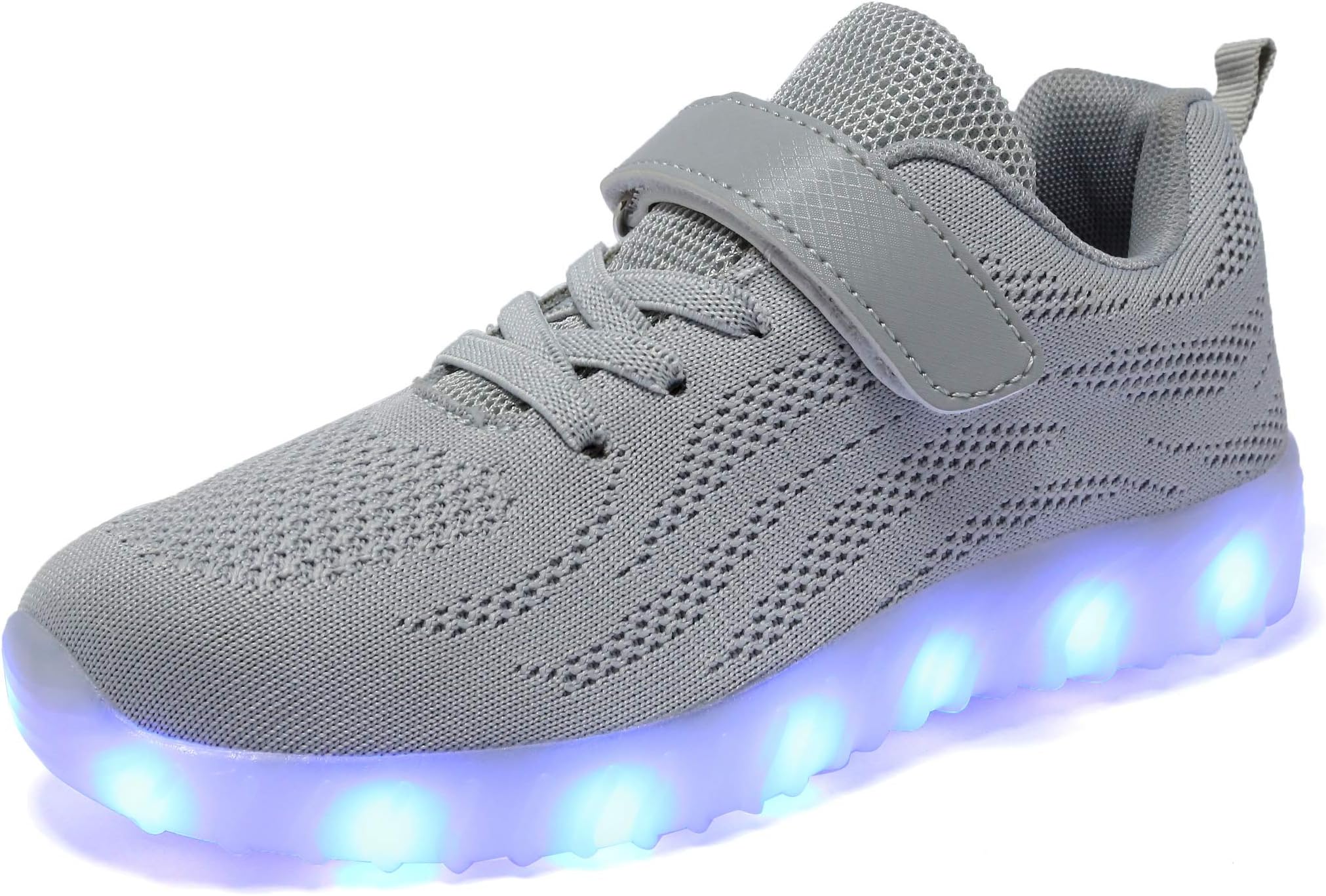 Kids Led Light Up Shoes Luminous Flashing Sneakers for Boys Girls (Toddler/Little Kid/Big Kid) Gray 11.5 UK Child/EU 29