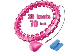 Dumoyi Smart Weighted Hoop for Adults Weight Loss,Infinity Fitness Hoop Plus Size for Women Smart Exercise Equipment