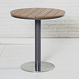 Amazon.de: HOLZ/METALL TISCH LYNX ÄUßERST STABIL 89 x 89 cm EDEL