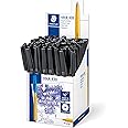 STAEDTLER 430 F-9CP5 Stick Fine Ballpoint Pen - Black, Pack of 50