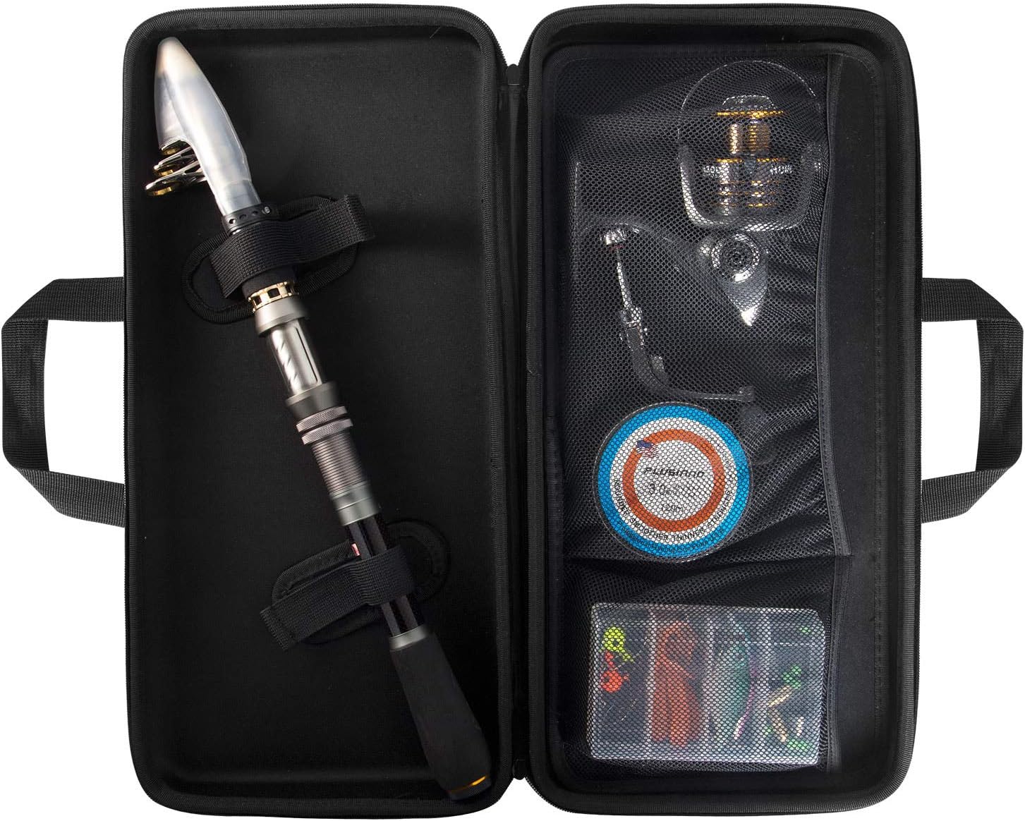 PLUSINNO Telescopic Fishing Rod and Reel Combos Full Kit, Carbon Fiber Fishing Pole, 12 +1 Shielded Bearings Stainless Steel BB Spinning Reel, Saltwater and Freshwater Fishing Gear : Sports & Outdoors