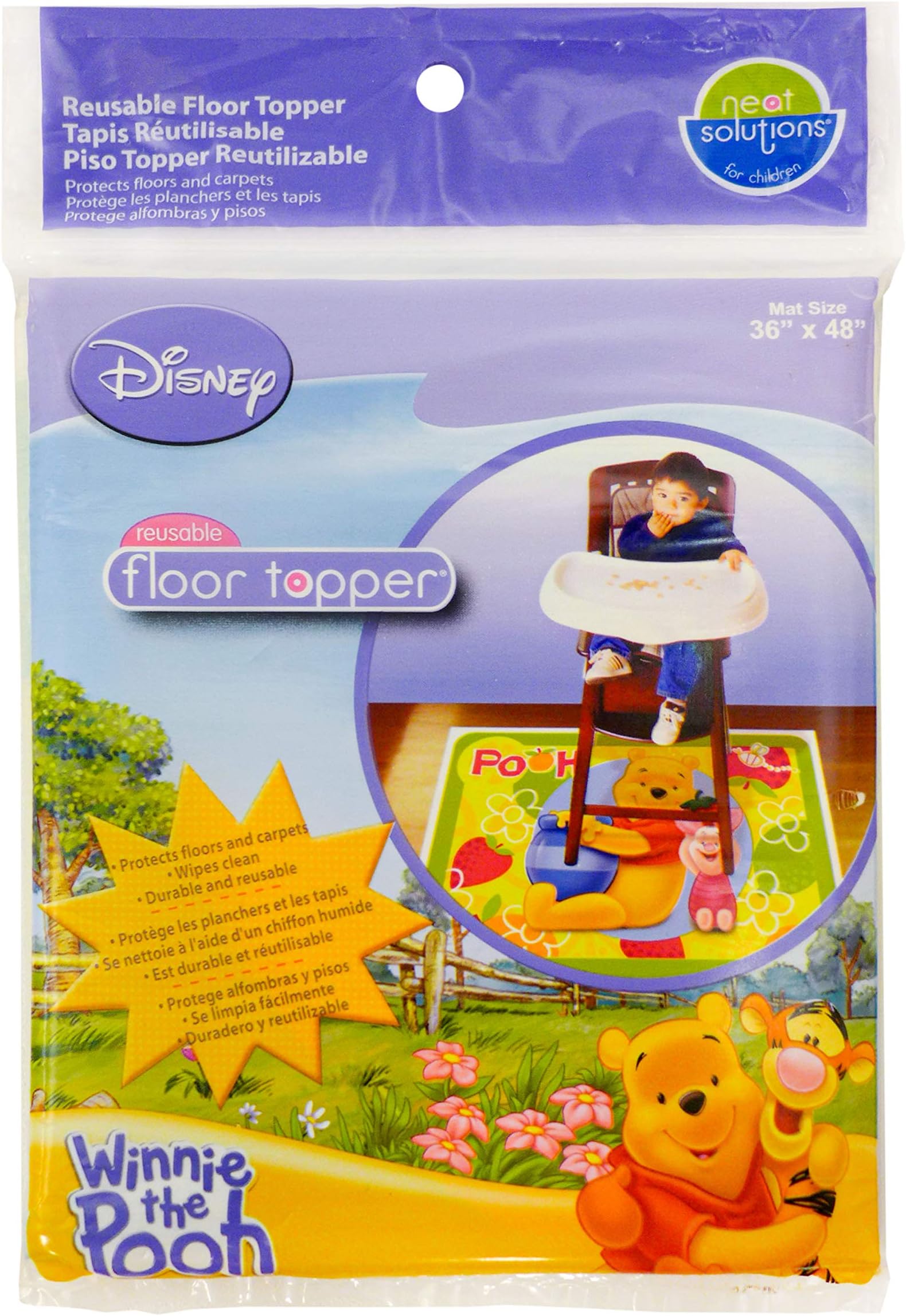 Neat Solutions Winnie the Pooh Disposable Floor Topper - 3 count