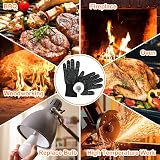 Flintronic Heat Resistant Grill Gloves 1472°F/800°C Five-Finger view 6