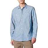 Amazon Essentials Men's Regular-Fit Long-Sleeve Chambray Shirt