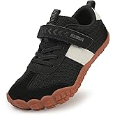 KUBUA Boys Girls Sneakers Kids Barefoot Shoes Comfort Anti-Slip Walking Shoes for Indoor Outdoor Toddler Little Big Kid