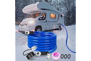 Gleyi 25 FT RV Heated Drinking Water Hose for 5/8" Inner Diameter, Freeze Protection Down to -40°F/-40°C, Drinking Water Hose
