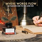 Wordsworth & Black Fountain Pen Ink Bottle 50 ml Poppy Corn Red Premium view 3