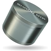 Spice Grinder, Aluminum Large 3" Kitchen Grinder (Grey)