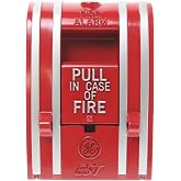 EST Edwards SIGA-270 Intelligent Single-Action Fire Alarm Pull Station, Retro