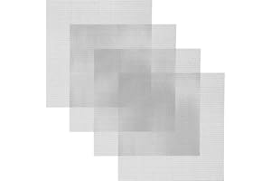 Reastar 4 Pack 11×11 Inch Wire Mesh Screen, 20 Mesh Stainless Steel Mesh, Sturdy No Rust Metal Mesh Screen for DIY Projects, Cage, Vent, Garden, Window Screen, Filter Mesh, grey