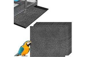 TABABAO Bird Cage Liners, 16 x 20inch Large Precut Bird Cage Liners, Disposable Cage Liner Mat Pad, Water Absorbent Cushion Cage Accessories Liners Mats for Pet Bird Parrot Rabbit, 30pcs
