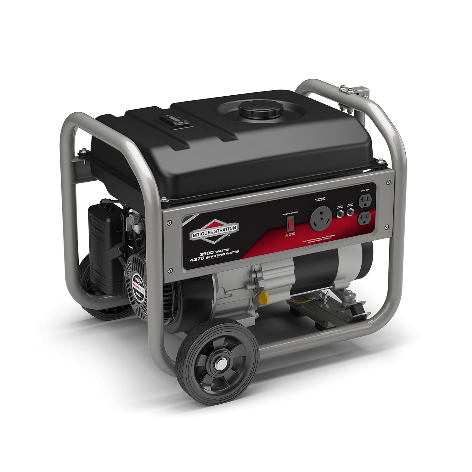 Amazon.com : Briggs & Stratton 30467 5, 000 Watt 342cc Gas Powered Portable  Generator With Wheel Kit(Discontinued by Manufacturer) : Garden & Outdoor