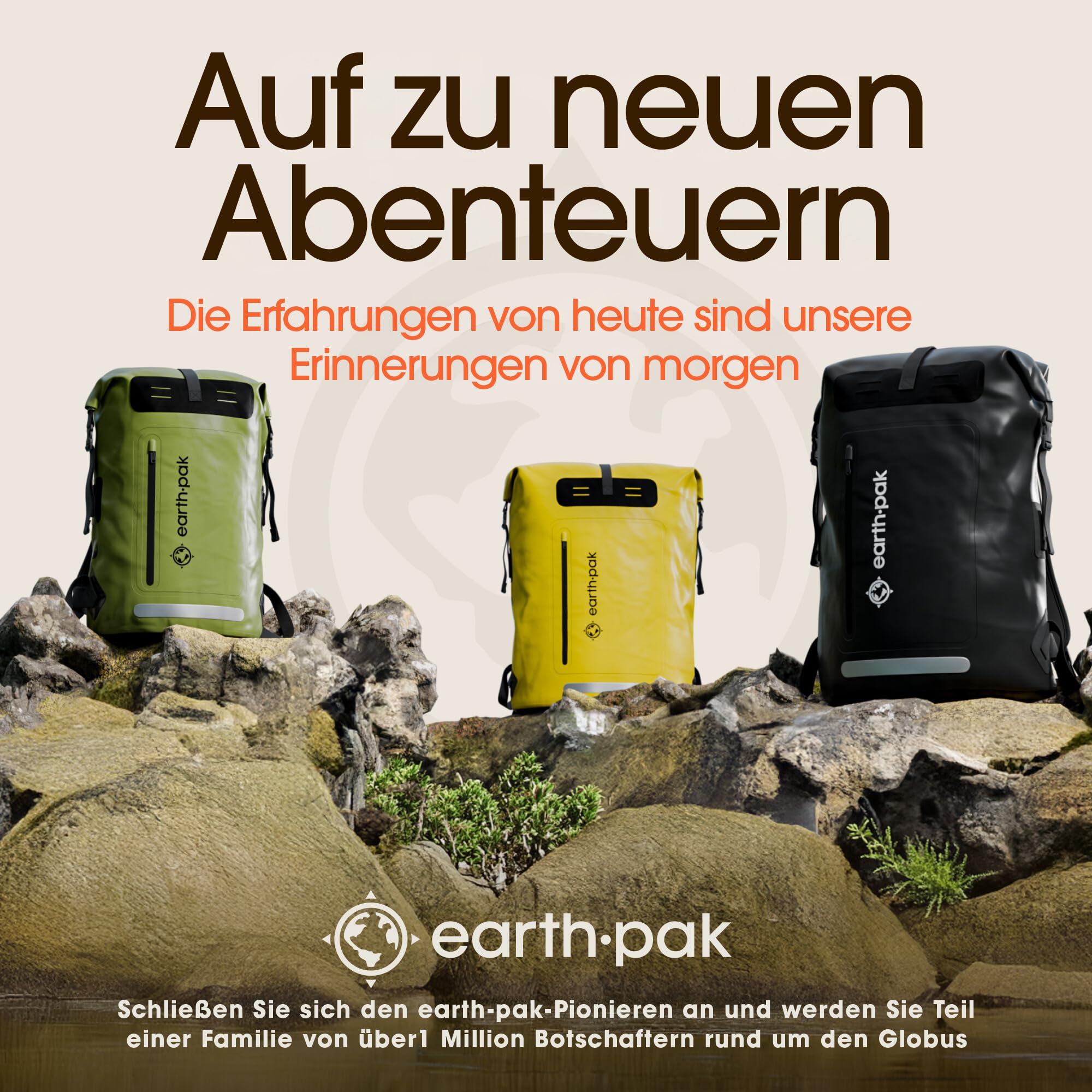 Wasserdichter Rucksack 55L - Rolltop Dry Bag - Kajak Angeln - Damen Herren 9
