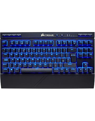 Corsair K63 Wireless - Teclado mecánico inalámbrico (Cherry MX Red, retroiluminación LED azul, QWERTY español), color negro [España]