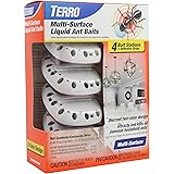 TERRO T334 Multi-Surface Liquid Ant Baits – 4 Discreet Bait Stations , Orange