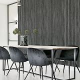 Arthouse Wood Slats Charcoal Grey Wallpaper 1005 x 53cm Paste The Paper view 6