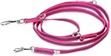 Julius-K9 Color & Gray Adjustable Super-Grip Leash 14 mm x 2.2 m Pink-Gray view 2