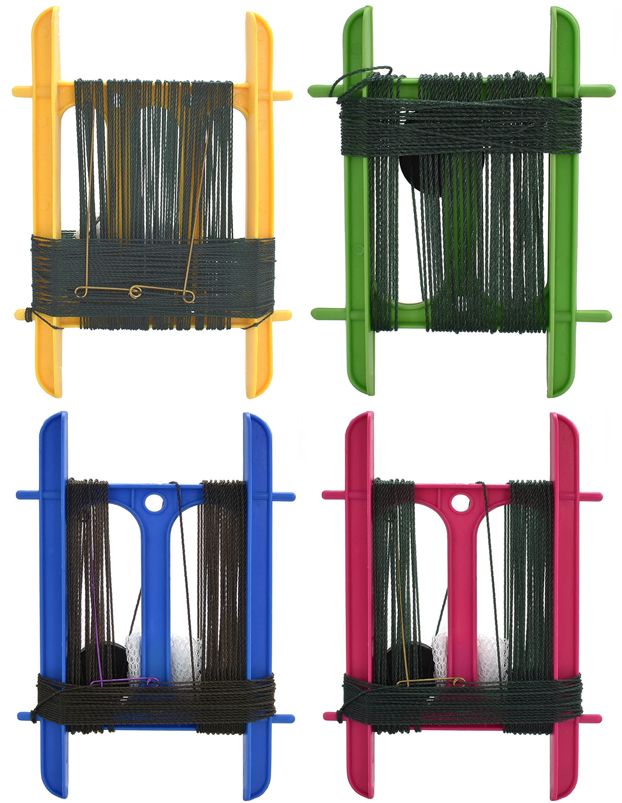 Crab Hand Line Reels – 11m Line, Booms, Weight & Bait Bag for Fishing & Crabbing – Safe & Fun for Adults, Kids & Family – Catch Fish, Prawns & Crayfish (4pk, Crab Lines)