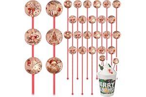 Meanplan 60pcs Christmas Swizzle Sticks Christmas Cocktail Stirrers Plastic Stir Sticks Xmas Santa Claus Snowman Decorations for Birthday Party Coffee Shop Supplies Favors Gifts(Vintage)