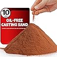 Ultra-Fine 400 Mesh Oil-Free Casting Sand for Metal Jewelry Casting - Premium Foundry Sand for Highly Detailed Replicas in Silver, Copper, Bronze, and More - Reusable Molding Clay (10, Pounds)