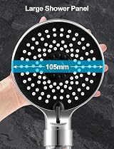 Magichome Filter Shower Head Hard Water Softener 5 Modes Universal Fit view 7