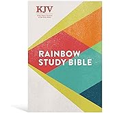 KJV Rainbow Study Bible, Hardcover, KJV Holy Bible, Black Letter, Pure Cambridge Text, Color Coded, Bible Study Helps, Reading Plans, Full-Color Maps, Easy to Read Bible MCM Type