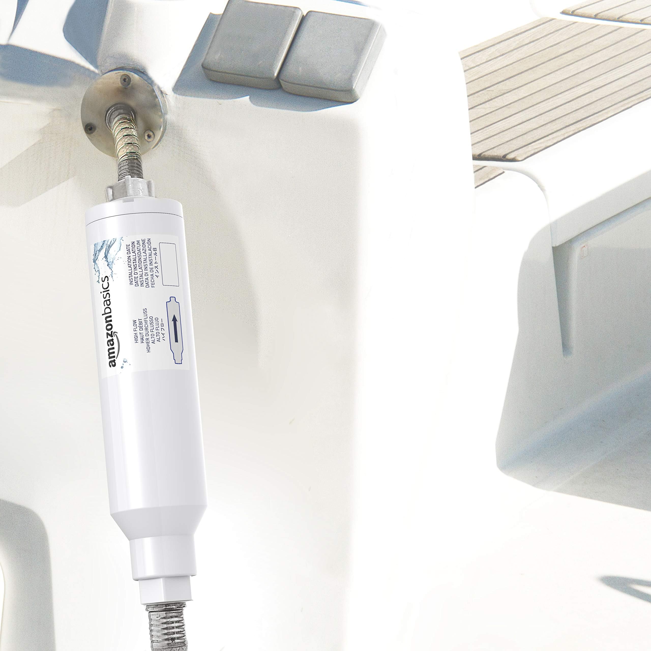 Amazon Basics Inline Water Filter, 2 Pack, without hose