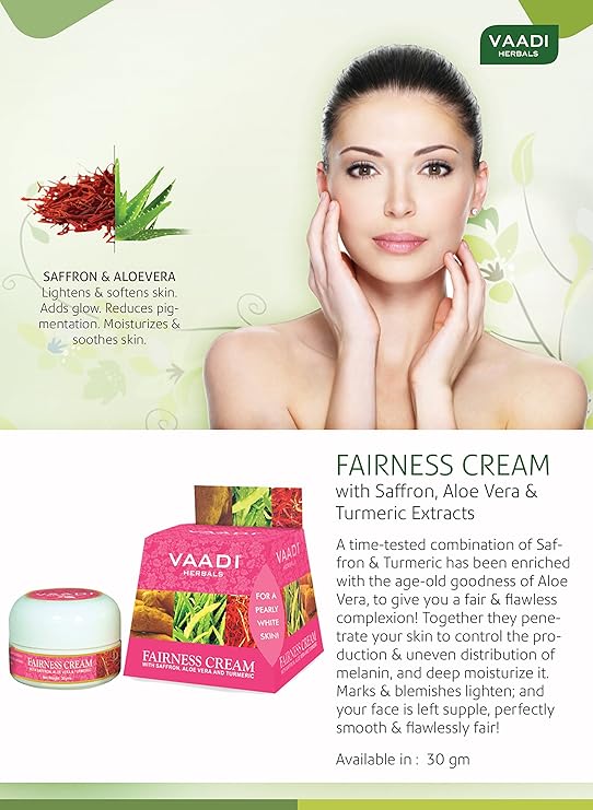 vaadi herbals skin whitening cream