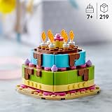 LEGO Birthday Party Cake Toy 40815 Create Candles Flowers Customisable Decor view 2