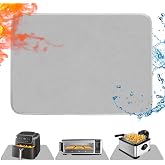 TOHONFOO Heat Resistant Mats for Countertop &amp; Air Fryer, 18x15 in, Gray | 1022&deg;F Fireproof mat, accessories for air fryer/deep fryer, hot pads for countertops/toaster oven, compatible with ninja