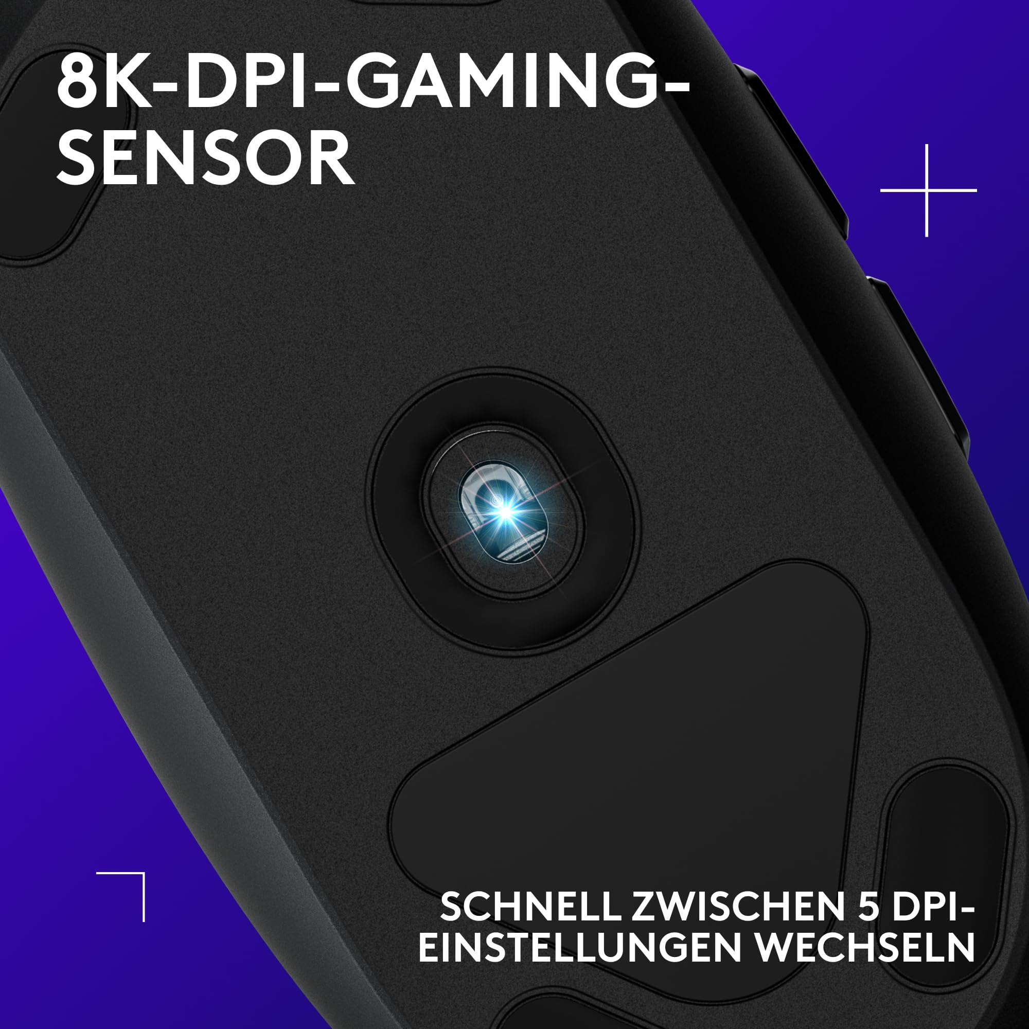 Logitech G203 Gaming-Maus mit anpassbarer LIGHTSYNC RGB-Beleuchtung, 6 programmierbare Tasten, spieletauglicher Sensor, Abtastung mit 8.000 DPI, Geringes Gewicht - Schwarz 2