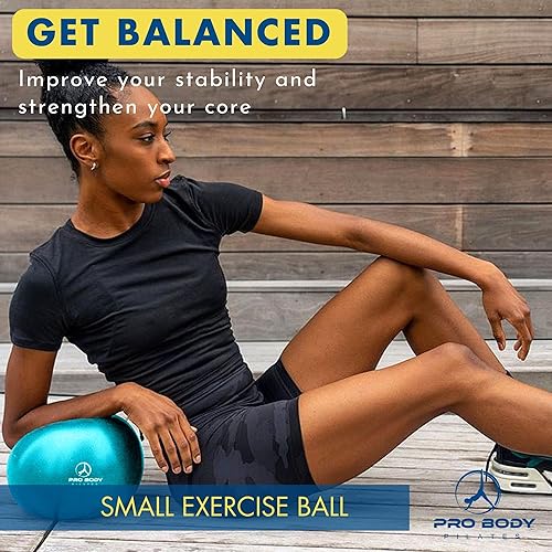 ProBody Pilates Ball Inch Small Exercise Ball for Stability