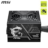 MSI MAG A750BN 750W PCIe 5.1 ATX 3.1 PSU 80 Plus Bronze Native 12V-2x6 view 2