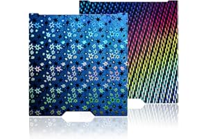 WEFUIT JUUPINE H2D Build Plate 355x346mm Double Sided North Star+Meteor Shower Build Plate Flexible Removable Spring Steel Heated Printing Bed Platform for Bambu Lab H2D/H2D Laser 3D Printer