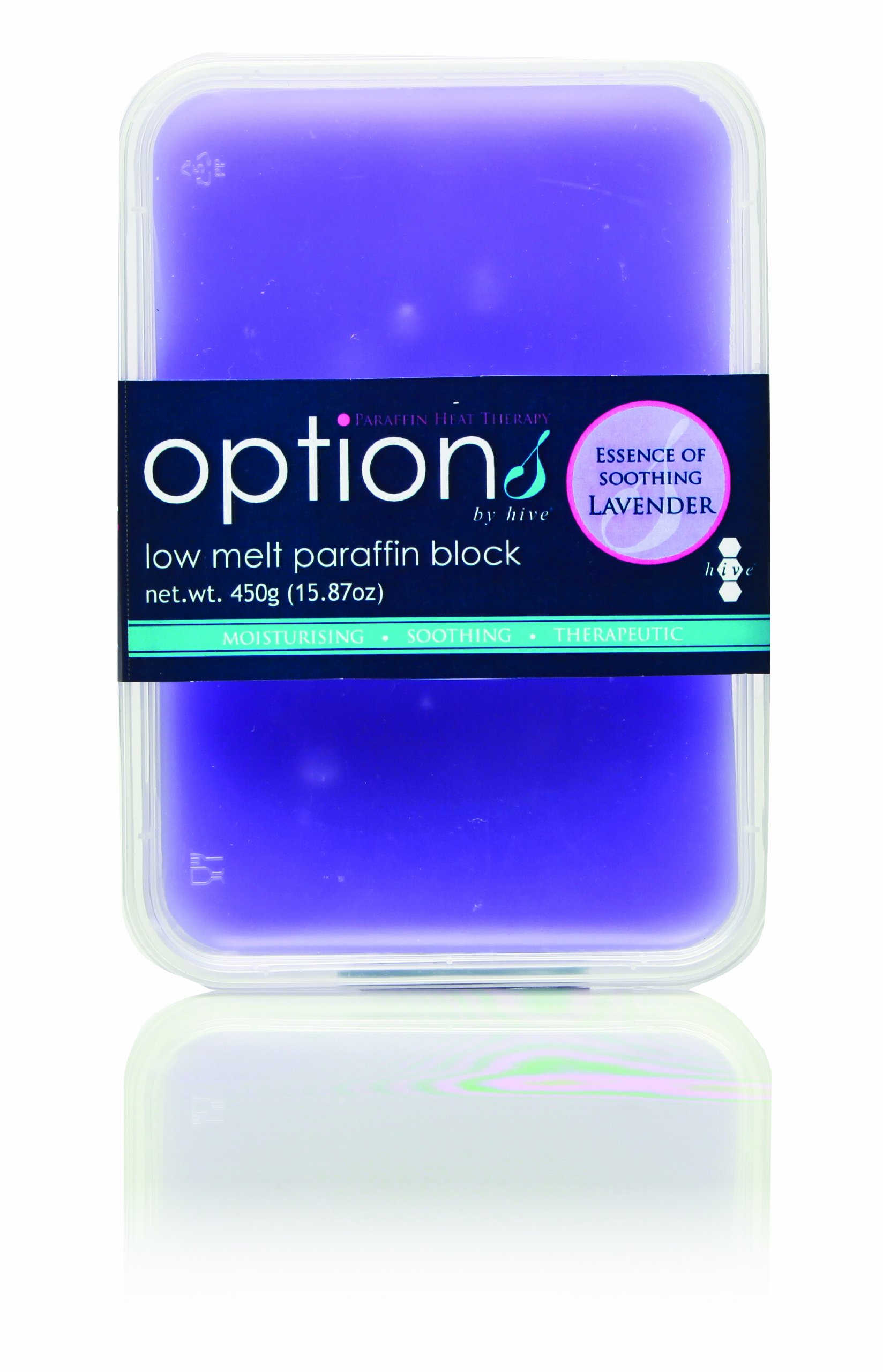 Hive Options Low Melt Lavender Paraffin Block Moisturising and Relaxing 450g