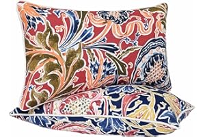 JMGBird Pillowcases Waterproof Outdoor Pillow Covers 12x20 Inch Outdoor Throw Pillow Covers 2 Color Combinations