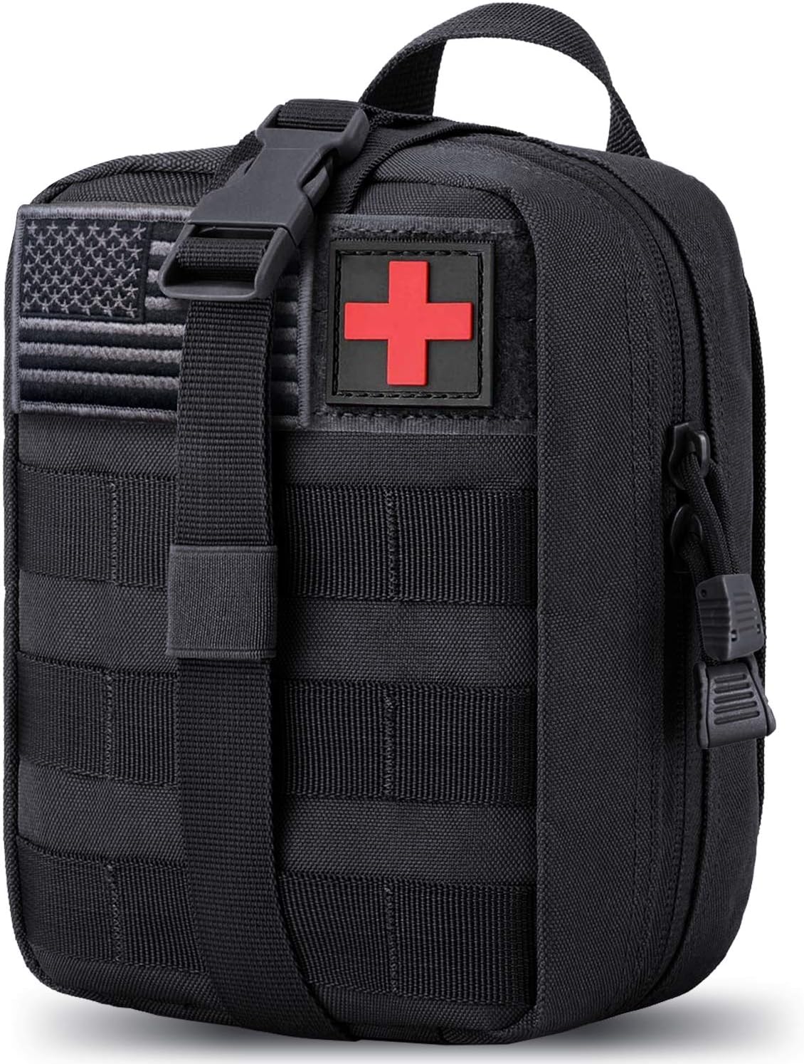 MEQI Medical MOLLE Tactical Pouch, EMT First Aid IFAK Rip-Away Utility Pouch for Camping Hunting Hiking Home Car and Adventures (Ink Black) : Sports & Outdoors