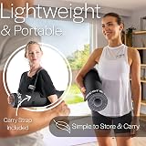 Core Balance TPE Gymnastics & Pilates Mat 183x65x0.6cm Jet Black Carry Strap view 5