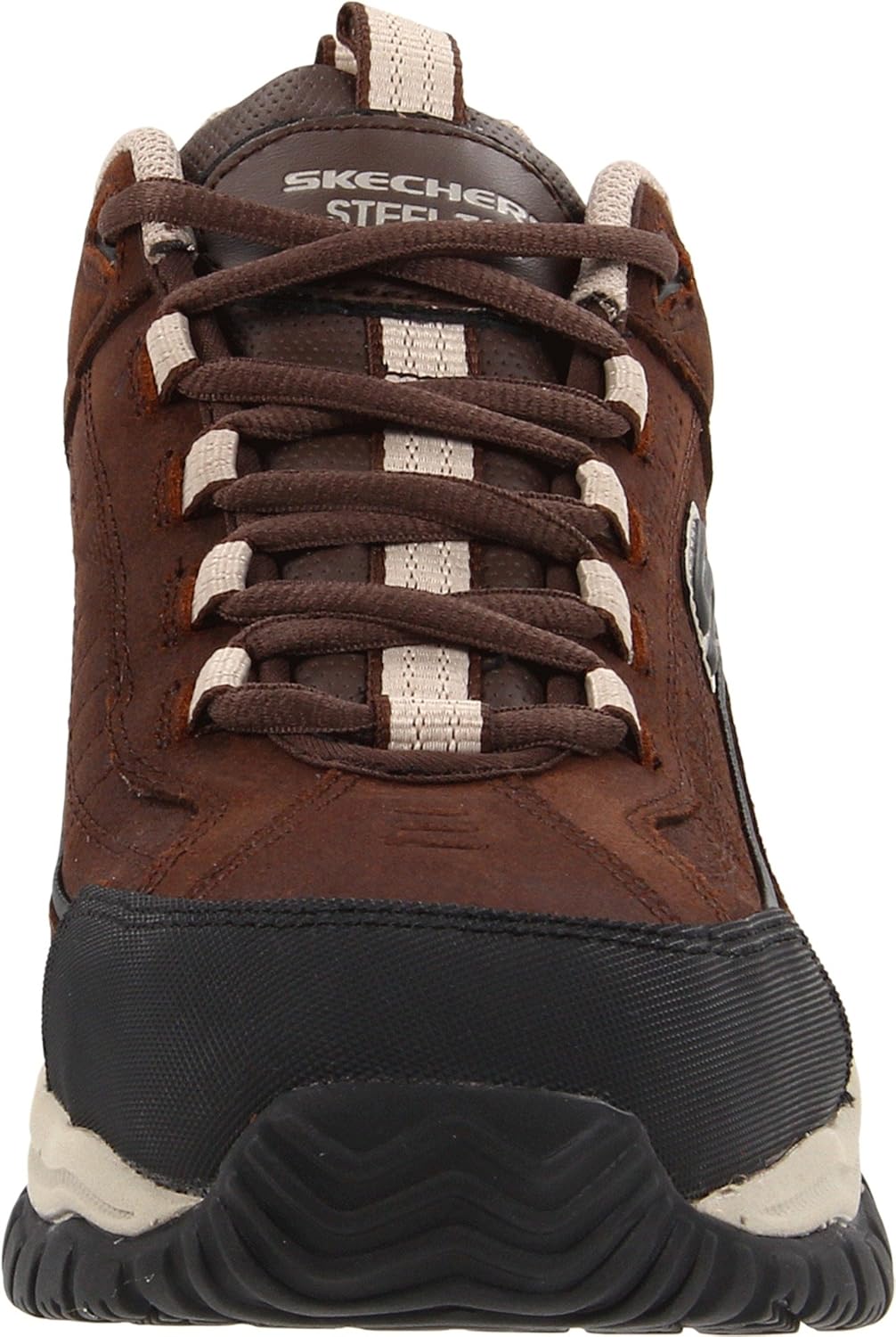 skechers for work men's soft stride steel toe work shoe